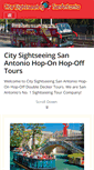 Mobile Screenshot of citysightseeingsanantonio.com